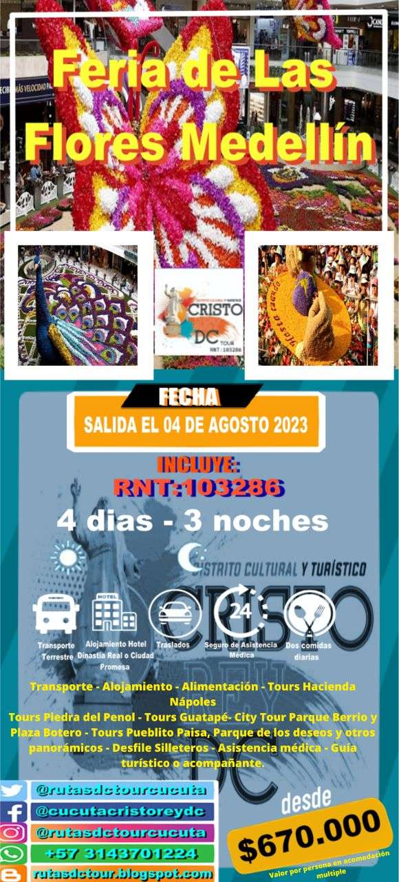 Tour Feria de las Flores Medellín